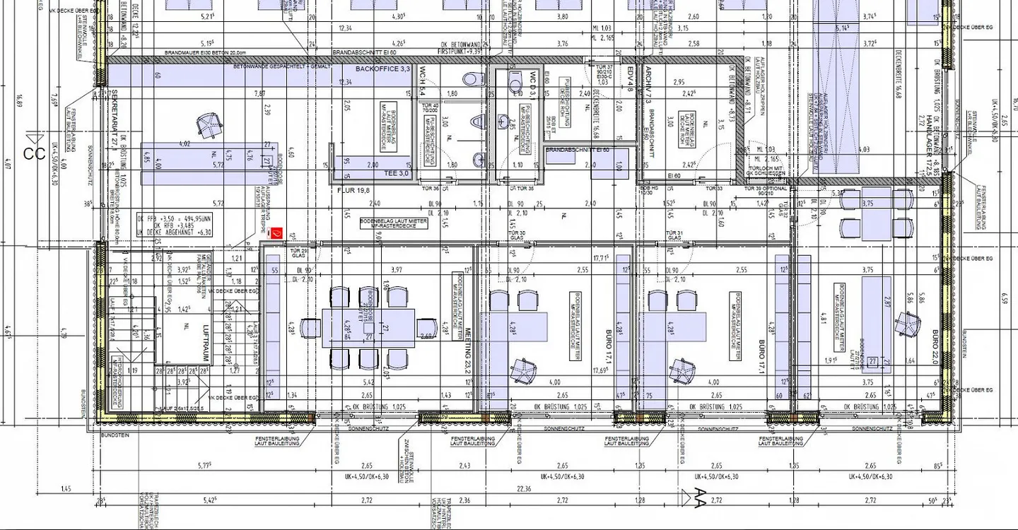 Rohbau-Bürofläche zu vermieten in Oberbüren - 137 m² Bürofläche inkl. - Foto 15 von 15