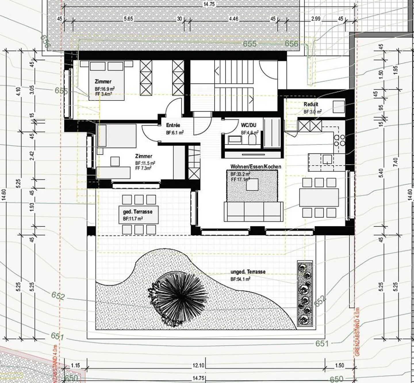 Appartamento mansardato soleggiato di 3.5 locali - Foto 12 di 12