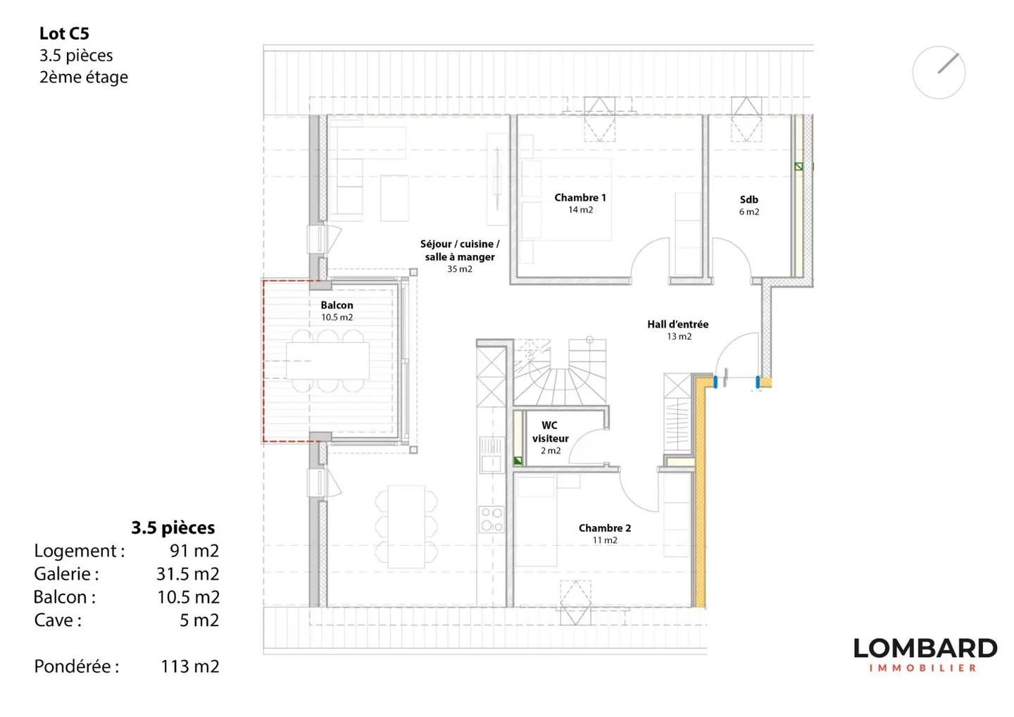 Appartamento 3.5 locali - Foto 12 di 13