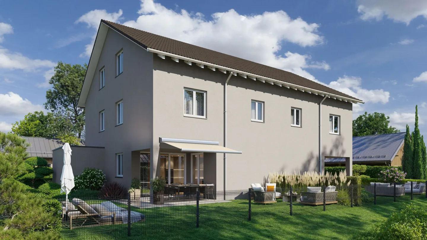 Casa di nuova costruzione con 5 stanze, giardino e area salotto coperta - Foto 6 di 6