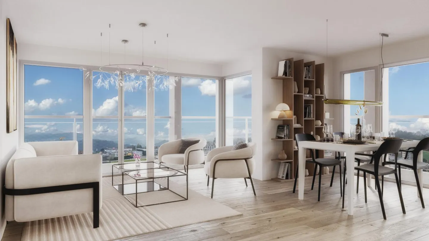 Wunderschöne 3,5-Zimmer-Wohnung mit Panoramablick - Freiburg - Foto 4 von 7