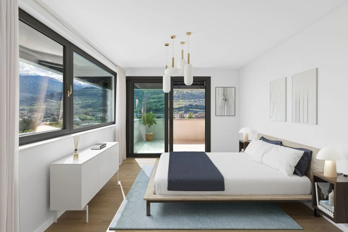 Gravelone - Wunderschöne 3.5-Zimmer-Wohnung mit herrlichem Blick - Foto 2 von 6