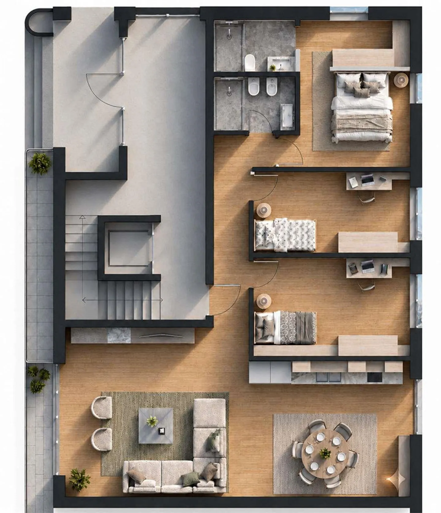 Exclusive 4.5-Room Apartments in the Heart of Lugano - Photo 6 of 8
