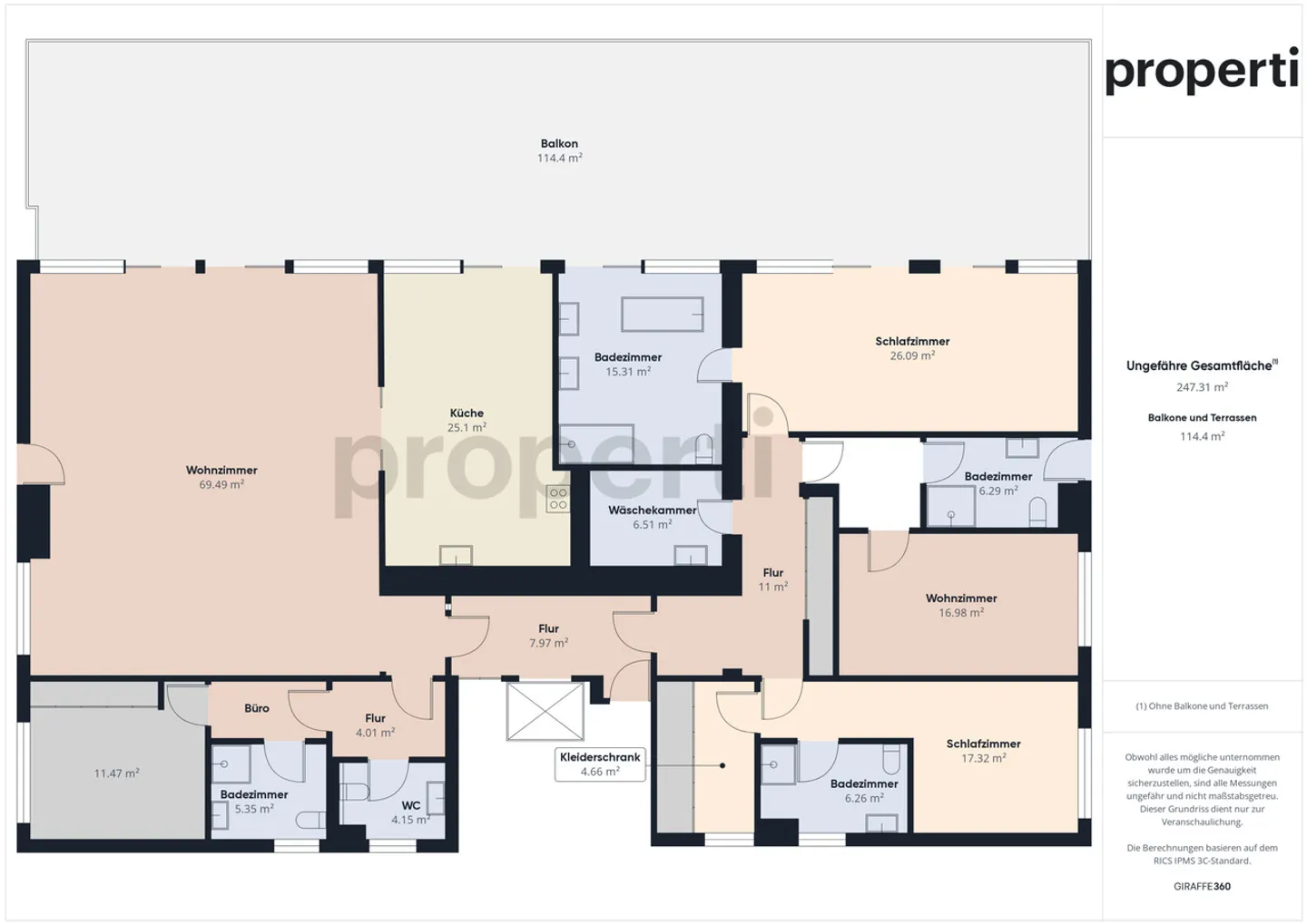 Elegante Penthouse mit 4 Schlafzimmern und Seeblick in Bissone - Foto 12 von 12