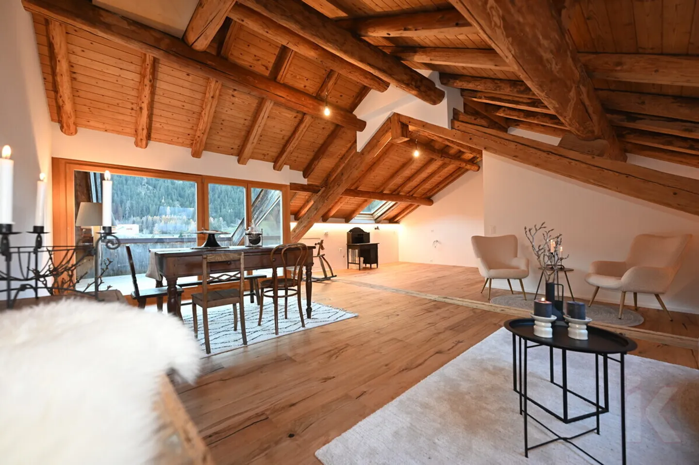 Unique 4.5 Room Attic Apartment in the Center of Andeer - Photo 1 of 12