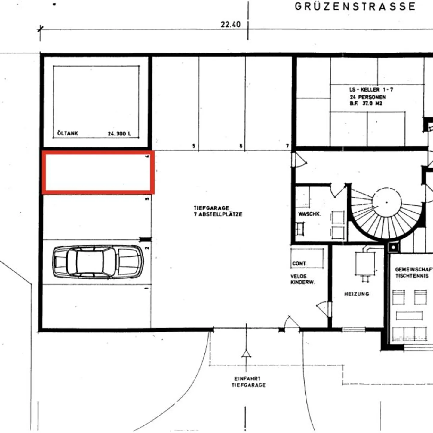 Underground parking space for rent near the city - Photo 2 of 2