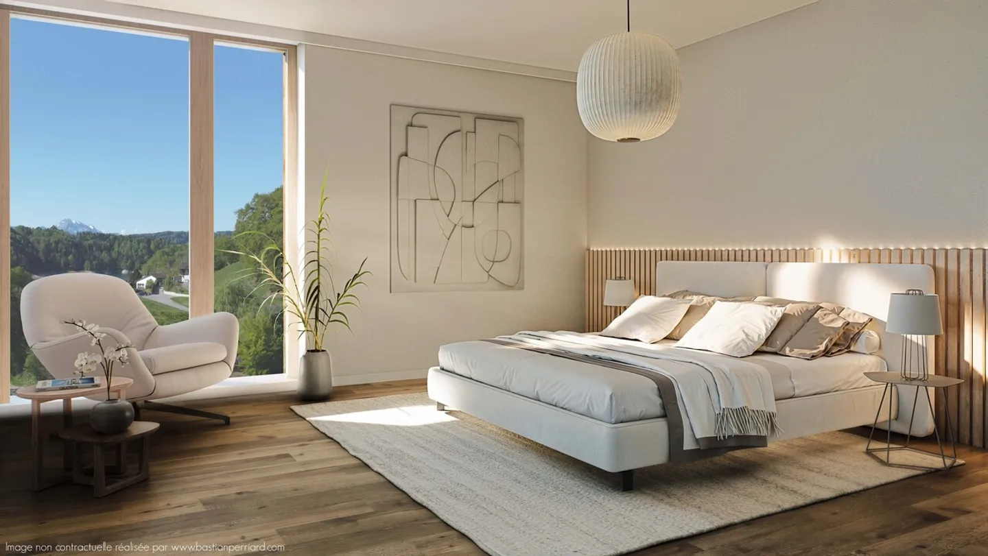 Aussergewöhnliche Wohnung in Rossens - Foto 7 von 7