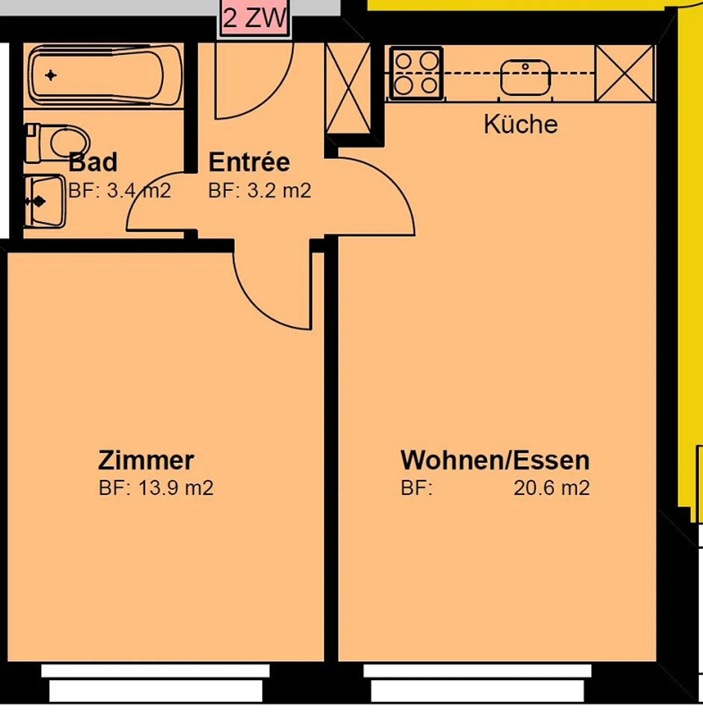 Single apartment in a central location - Photo 6 of 6