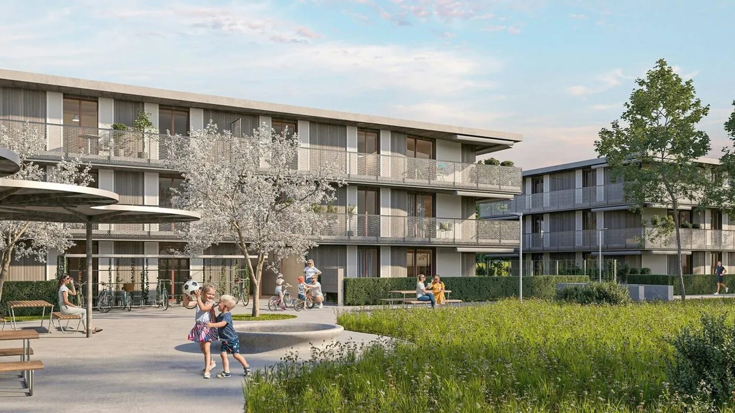 La tua ultima possibilità per un appartamento di 2,5 stanze - PRIMA AFFITTAZIONE BAHNWEID a Deitingen VIVERE DI ALTA QUALITÀ IN ARCHITETTURA MODERNA - Foto 1 di 7