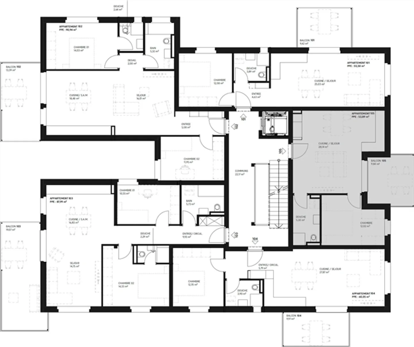 Bellissimo appartamento di 2,5 locali in vendita a Martigny - Lavori in corso - Foto 13 di 15
