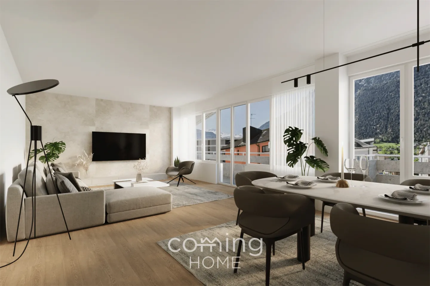 Modern Living with a View - 4.5-Room Apartment in Brig with Alpine Charm and Design Freedom - Photo 3 of 13