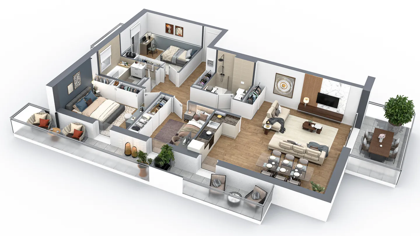 NEUES PROJEKT - 4,5 ZIMMER WOHNUNG - NAHE BAHNHOF - PANORAMABLICK - Foto 4 von 5