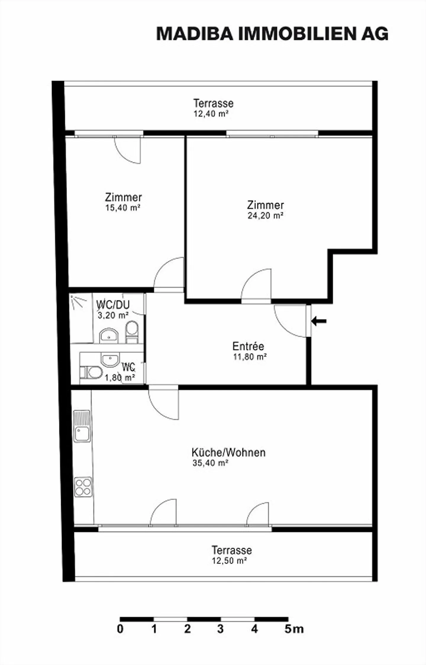 Sunny 3.5-room penthouse apartment near the Langen Erlen - Photo 11 of 11