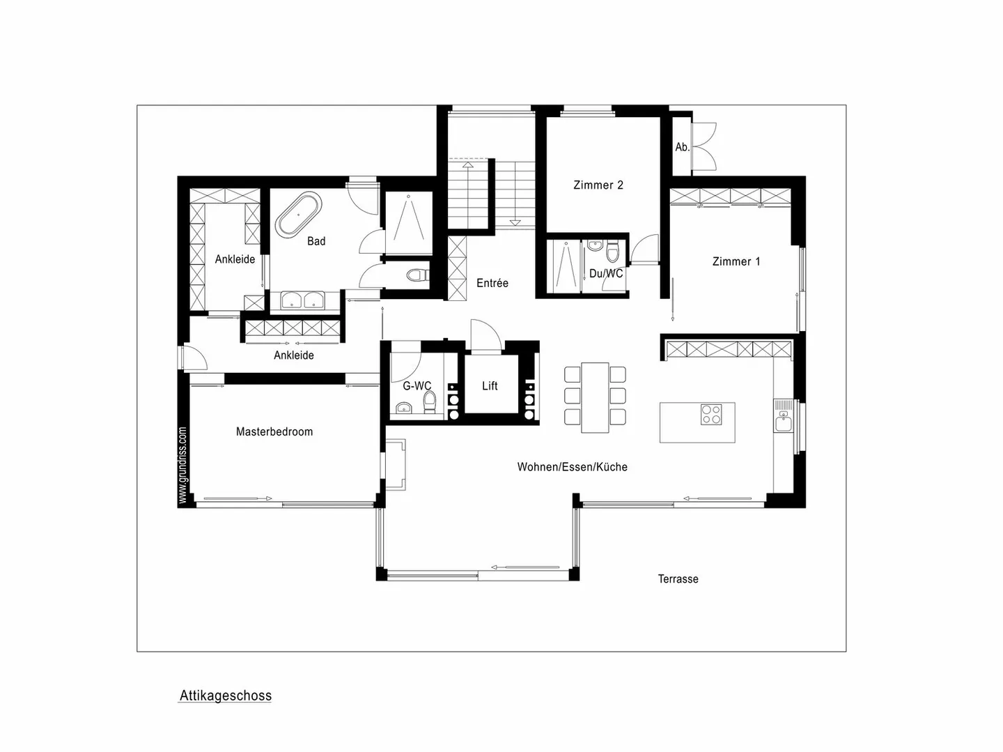 Unique 4.5-Room Penthouse Apartment with Stunning Lake View, Sun Terrace and Private Pool Area - Photo 8 of 8