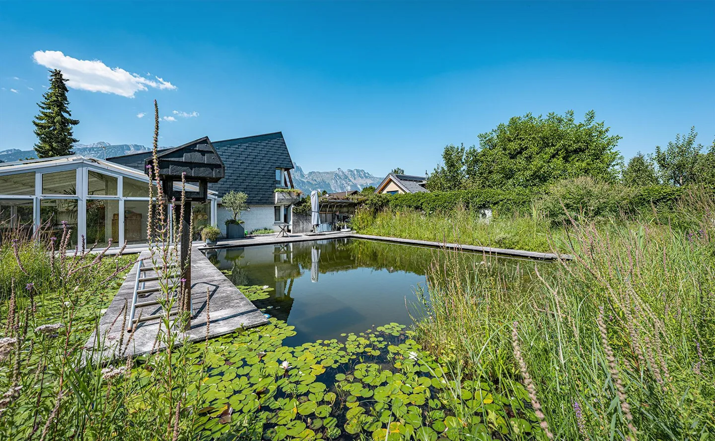 SINGLE-FAMILY HOUSE WITH EXTRAORDINARY GARDEN OASIS AND SWIMMING POND - Photo 3 of 5