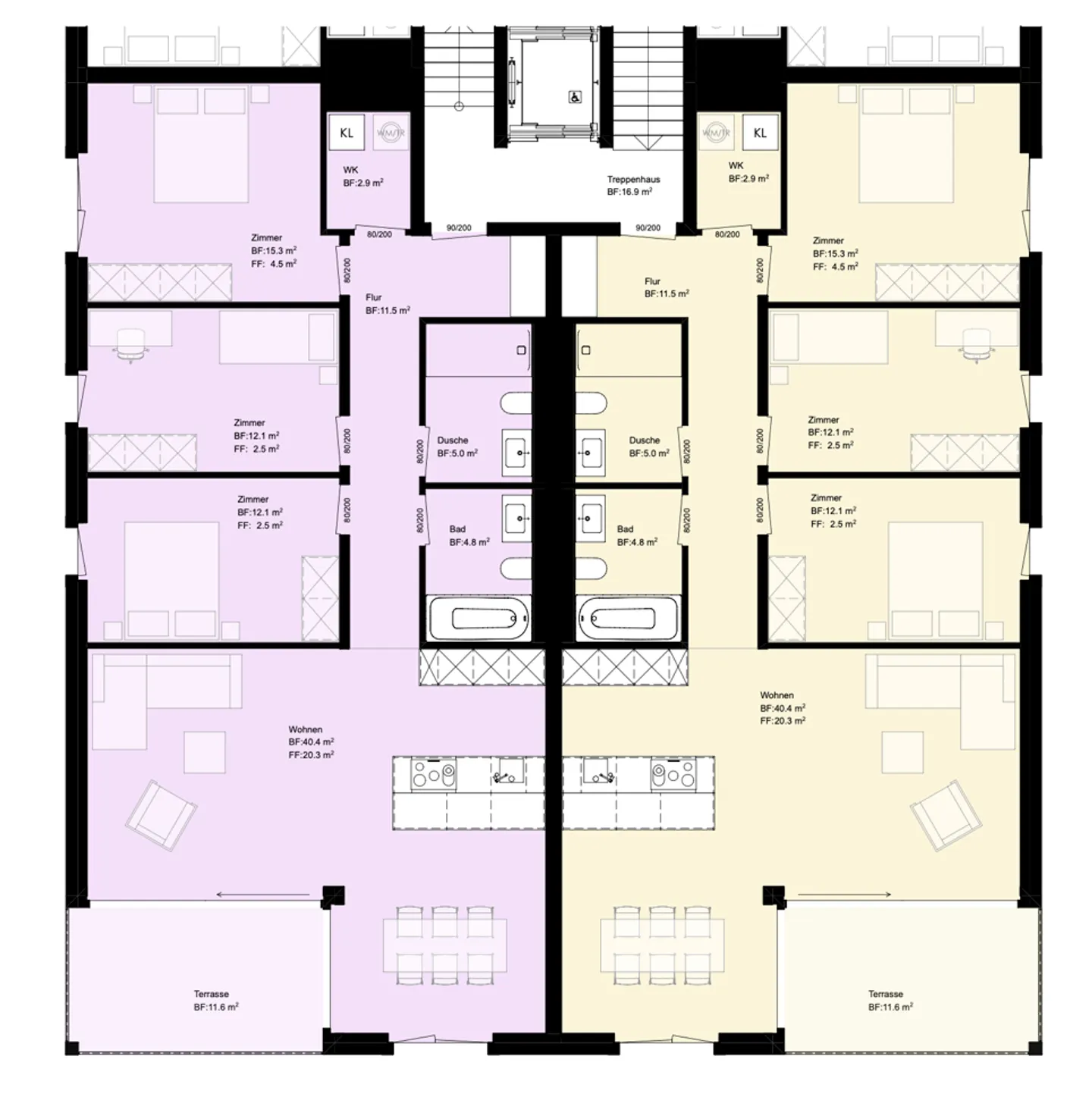 Courgevaux - 4.5-Zimmerwohnungen im modernen Neubau - Foto 4 von 8