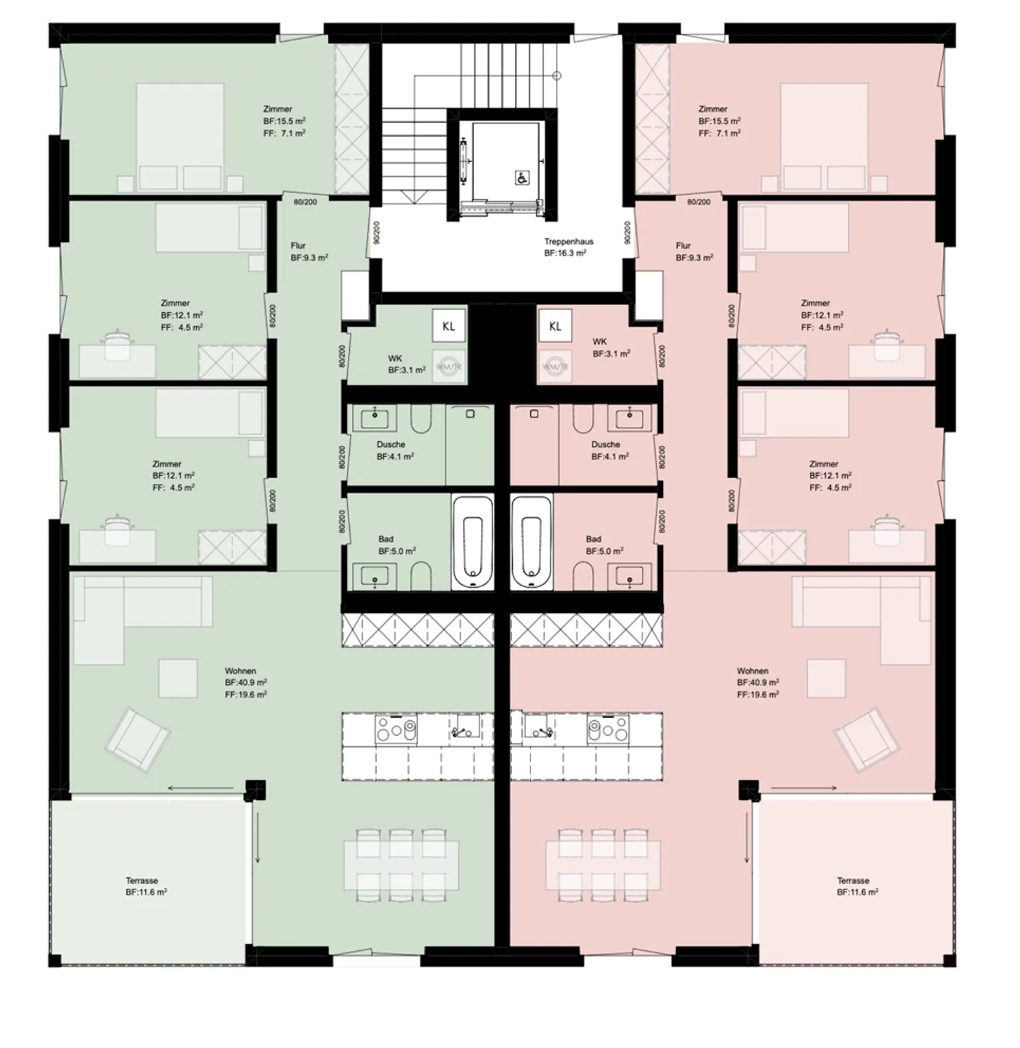 Courgevaux - 4.5-Zimmerwohnungen im modernen Neubau - Foto 5 von 8