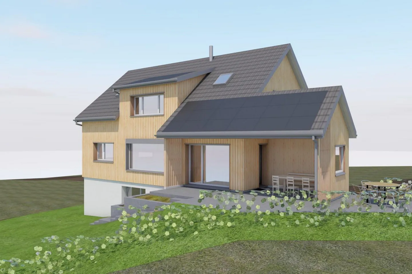 Attraktives Verkaufsobjekt mit bewilligtem Einfamilienhausprojekt - Foto 3 di 6