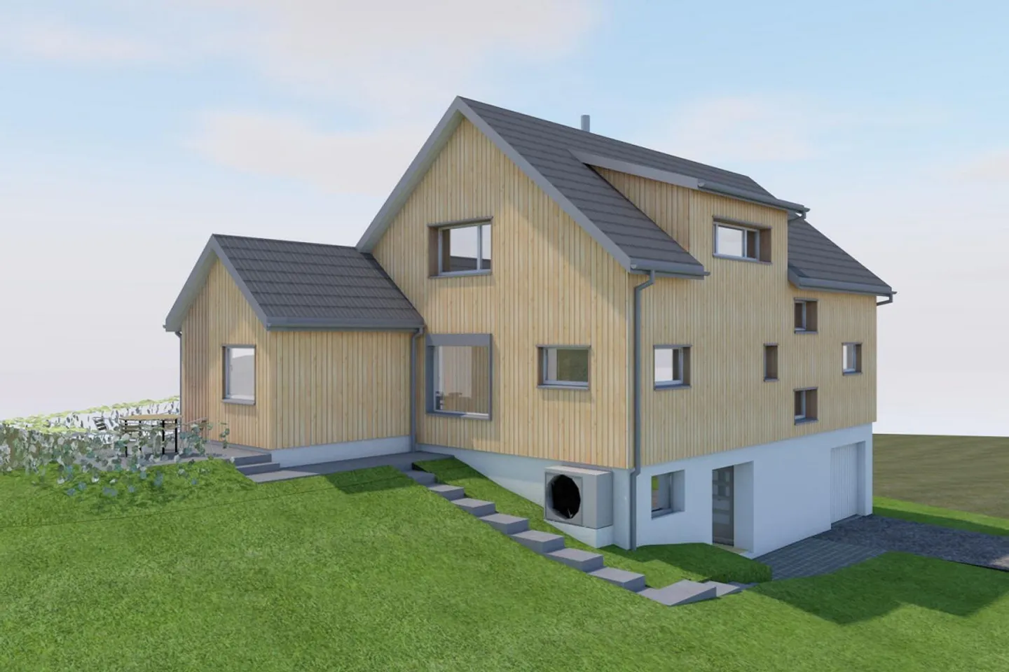 Attraktives Verkaufsobjekt mit bewilligtem Einfamilienhausprojekt - Foto 4 di 6