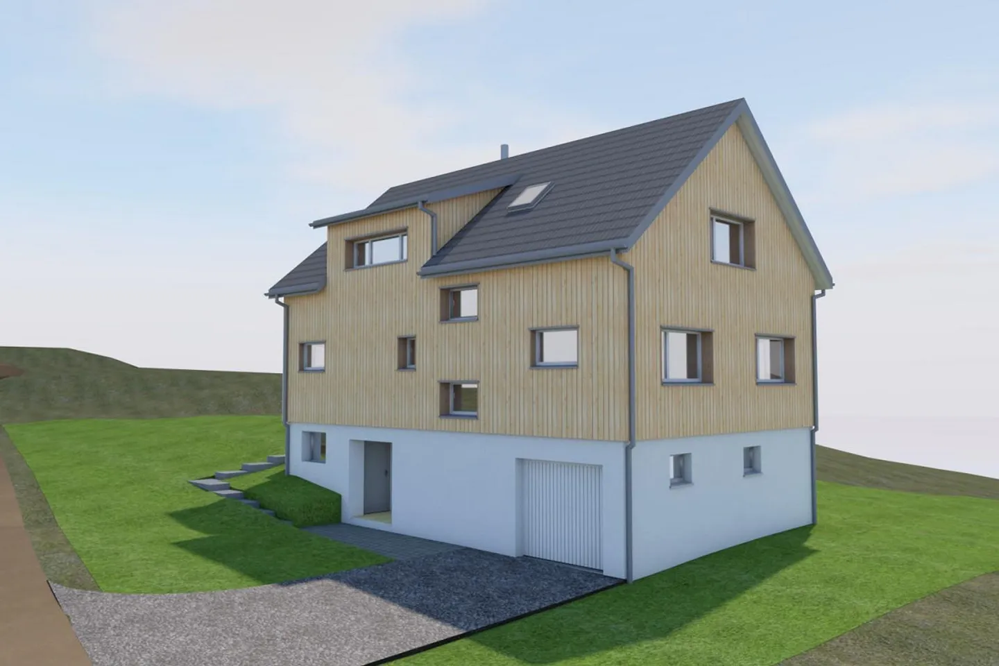 Attraktives Verkaufsobjekt mit bewilligtem Einfamilienhausprojekt - Foto 5 di 6