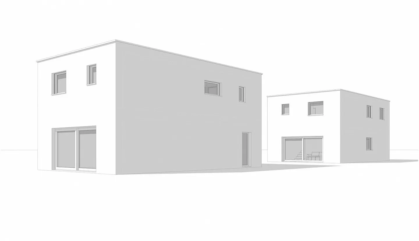 2 moderne case monofamiliari con giardino - Foto 1 di 1