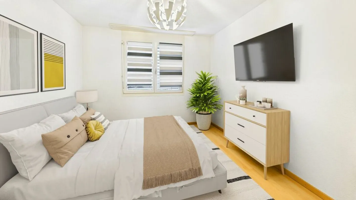 Grosszügige 4.5-Zimmer-Wohnung mit Balkon und flexibler Raumaufteilung - Foto 7 von 12