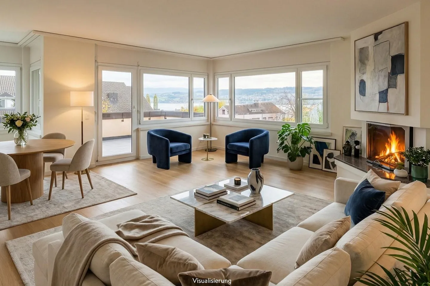 Tanto spazio per la felicità della famiglia con vista sul lago e panoramica - Foto 1 di 6