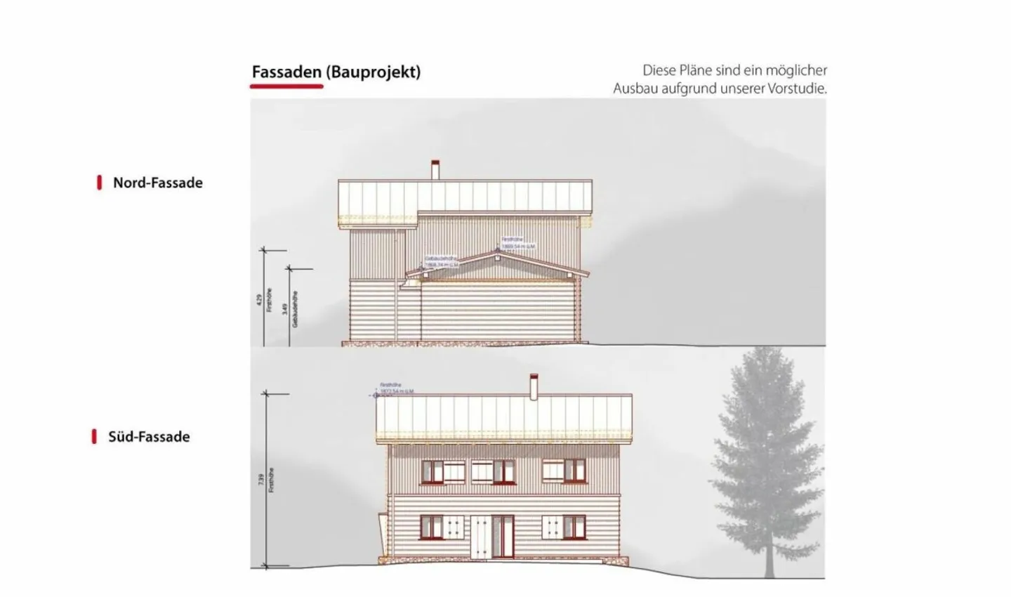 Projet de Maiensäss de 5,5 pièces au cœur de la station de ski de Radons - Photo 3 sur 10