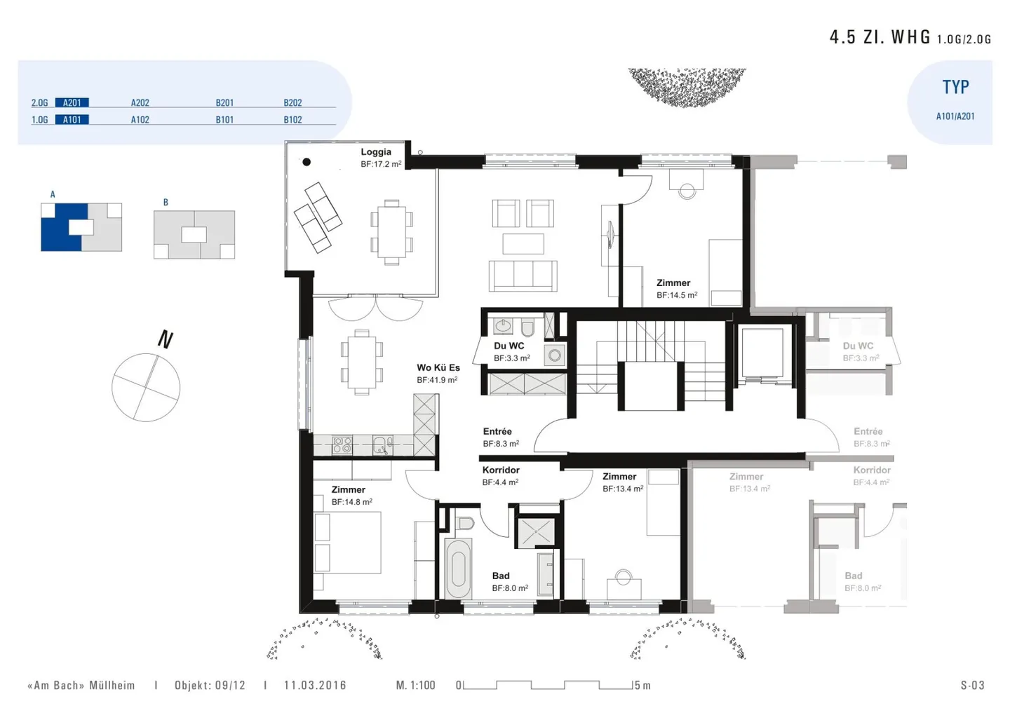 Appartamento moderno di 4,5 stanze nel centro del villaggio di Müllheim - Foto 8 di 8