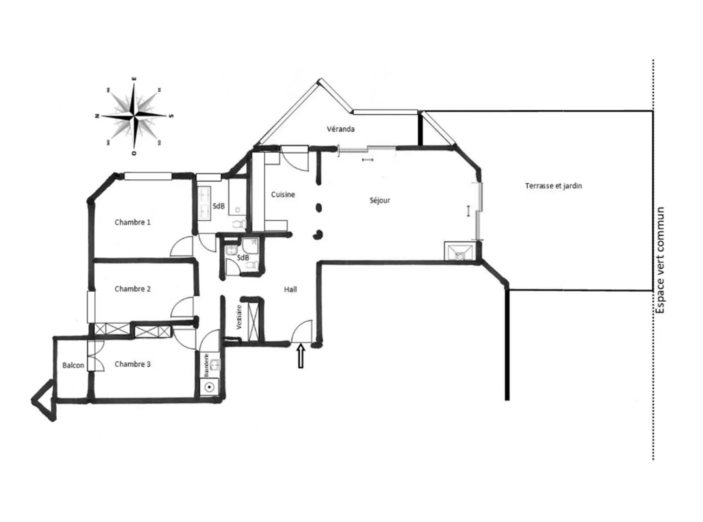 Wunderschöne! Geräumige 4,5-Zimmer-Wohnung mit Veranda, Terrasse und Garten - Foto 13 von 13