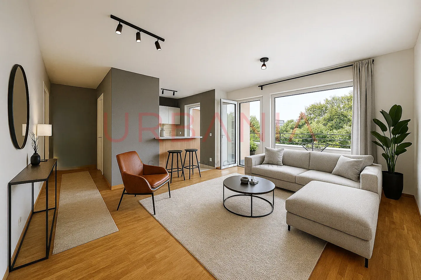 Schöne durchgehende Wohnung in der Nähe von Annehmlichkeiten - Foto 1 von 11