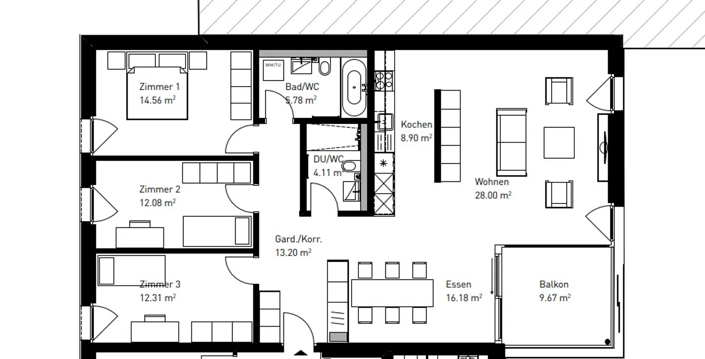 Bellissimo appartamento di 4.5 locali con vista sul Lago dei Quattro Cantoni - Foto 9 di 9