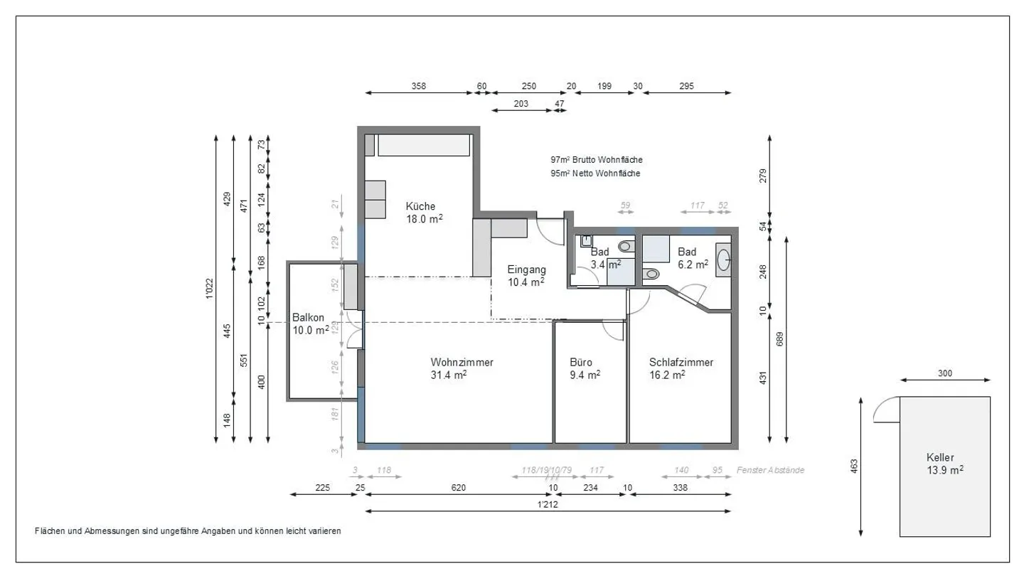 Modern 3.5-room apartment with balcony & garage in a quiet & central location - Photo 10 of 10