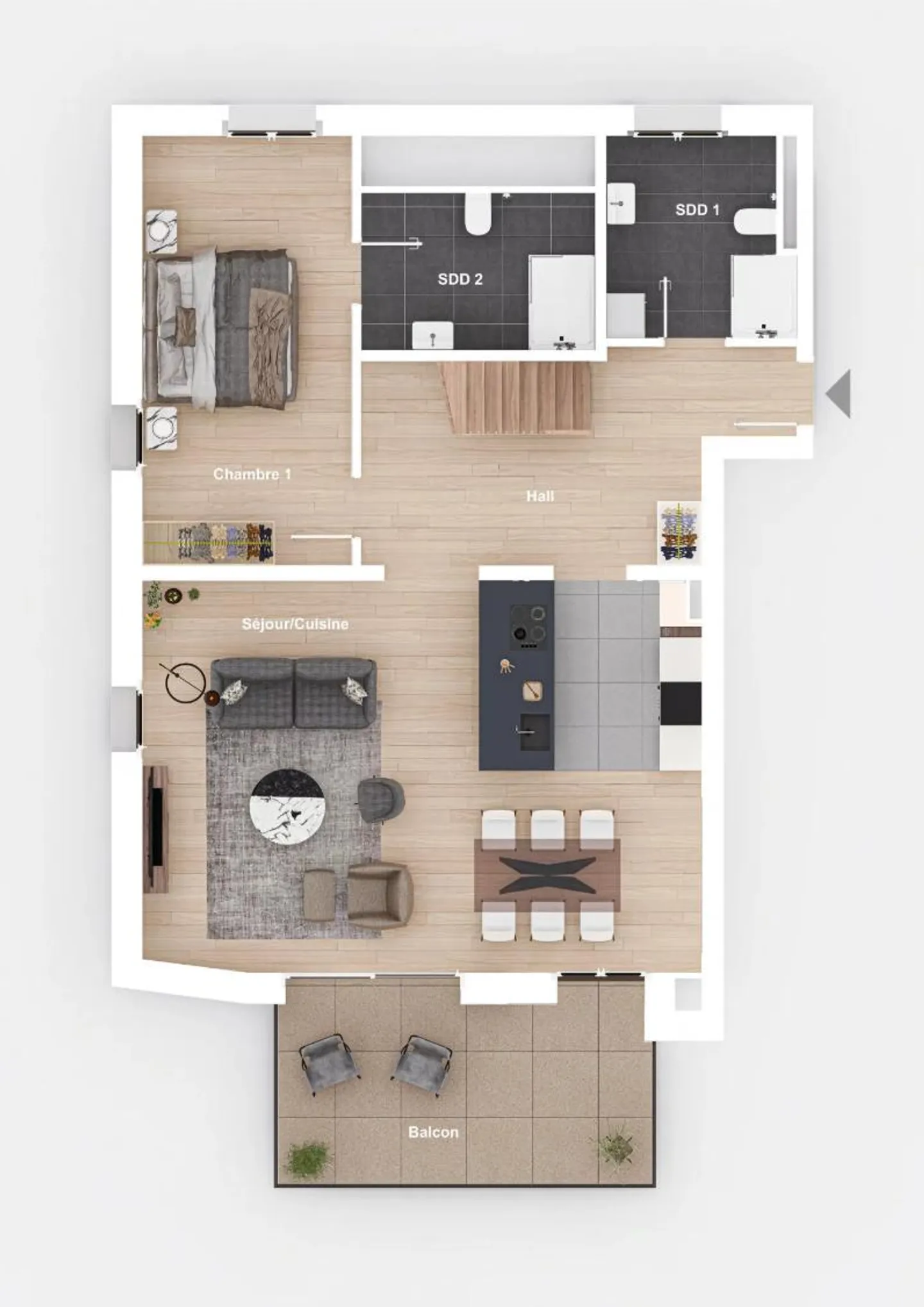 Duplex 4.5 rooms - Photo 10 of 13