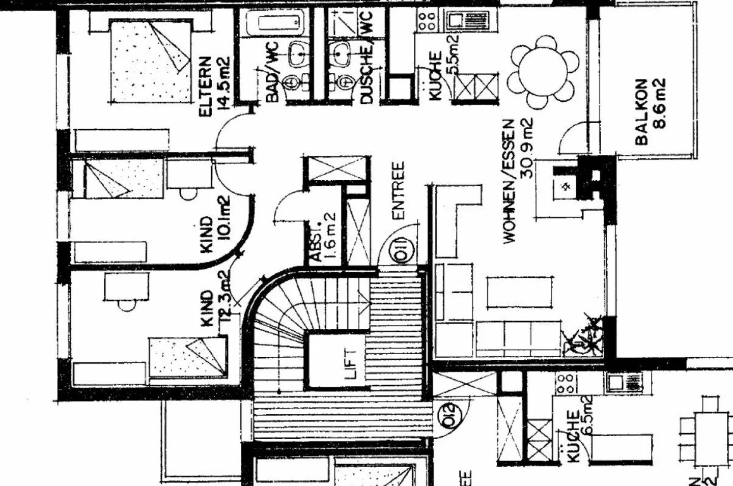 Geräumige Wohnung in ruhiger Lage - Foto 9 von 9
