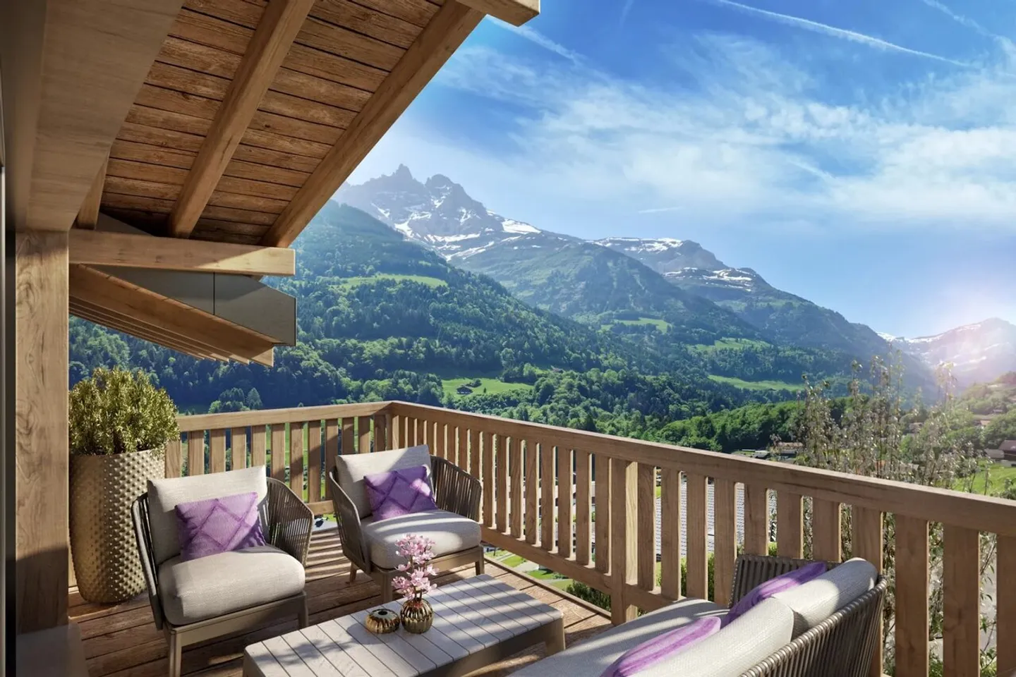 Modern Apartment in Val d'Illiez - Photo 1 of 4