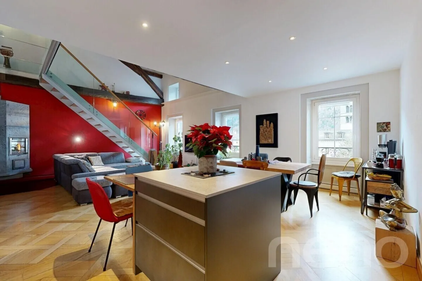 Duplex eccezionale all'ultimo piano nel cuore di Martigny - Foto 3 di 12