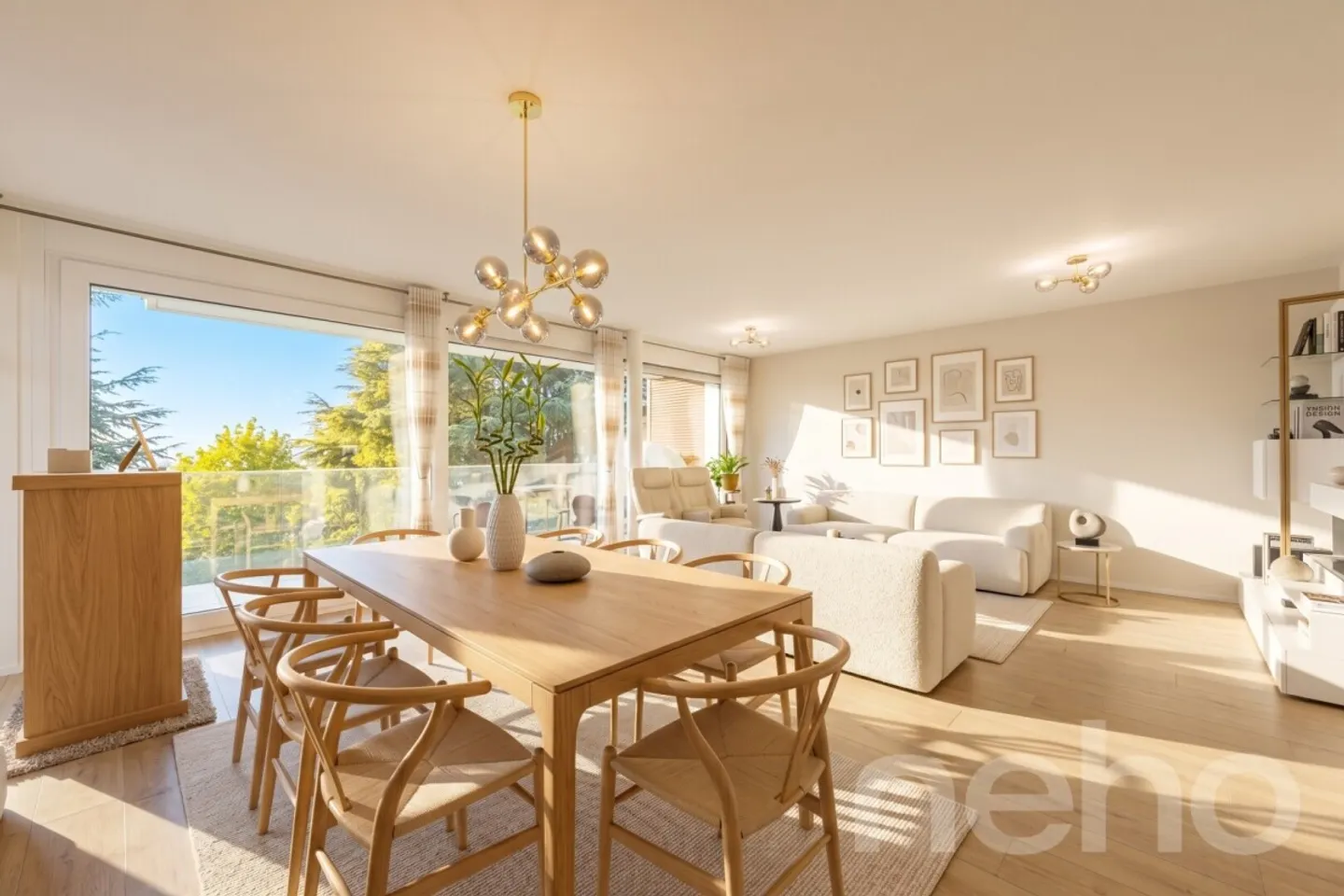 Wunderschönes Reihenhaus mit 5,5 Zimmern in absoluter Ruhe in Mont/Lausanne - Foto 4 von 13