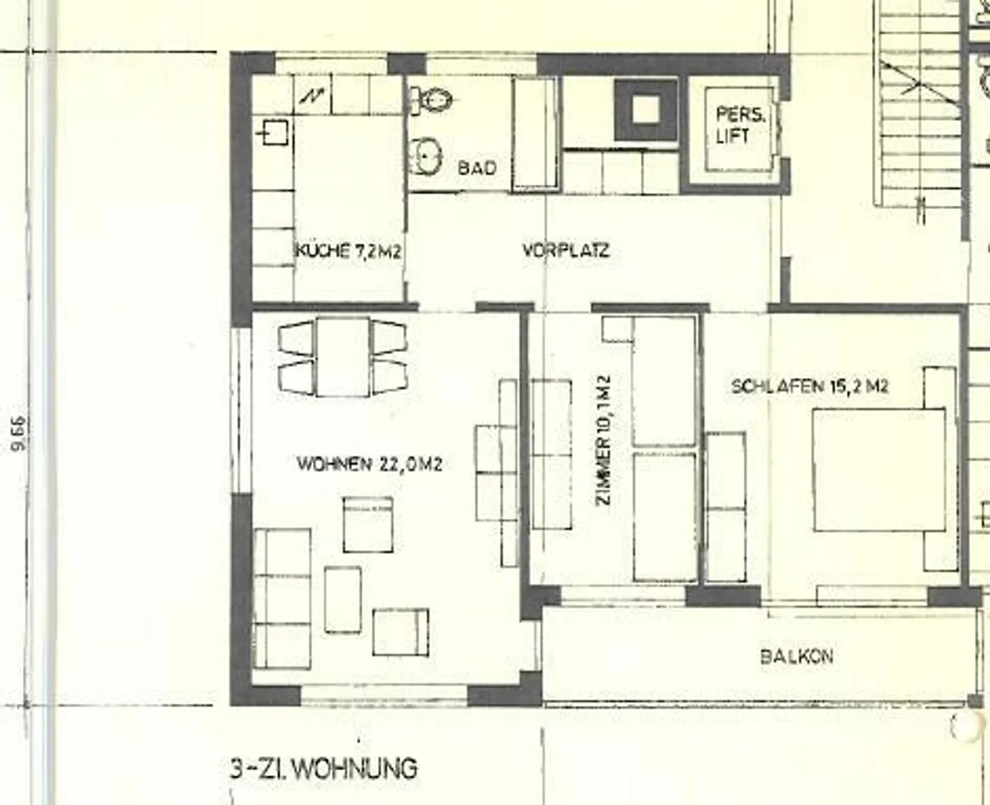 3.0 Zimmerwohnung in Effretikon - Foto 7 von 7