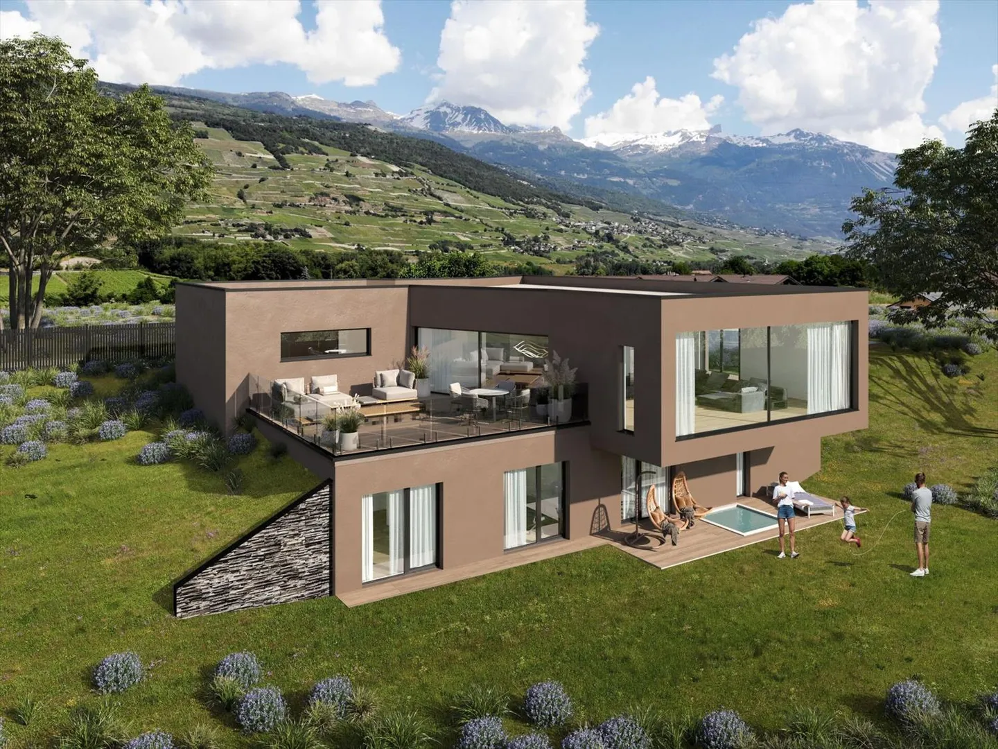 Villa da costruire con 6,5 camere ad Ayent - Foto 1 di 3