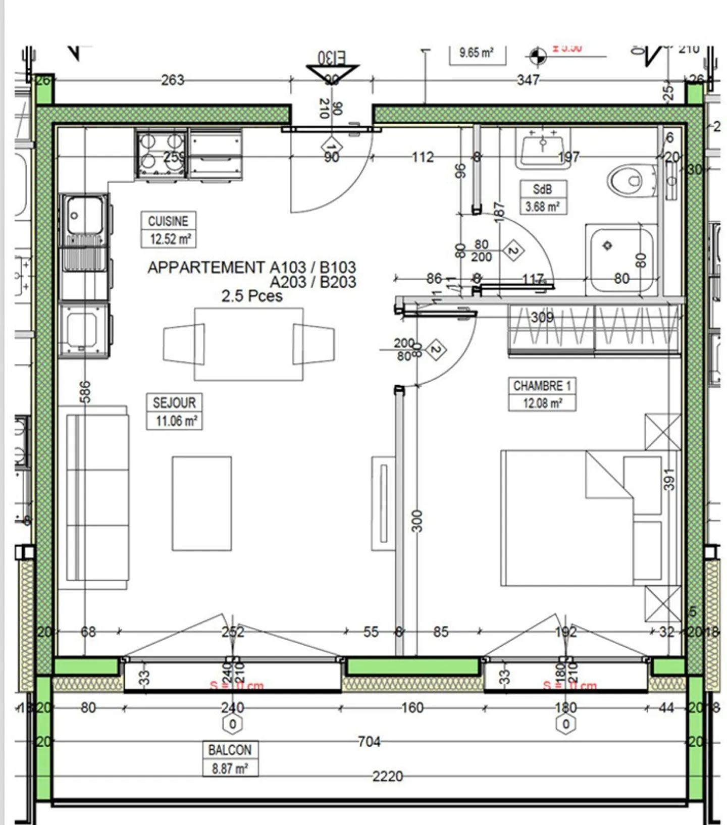 ZU VERMIETEN: 2,5 Zimmer mit Balkon! Verfügbar ab 1.11.26 - Foto 8 von 8