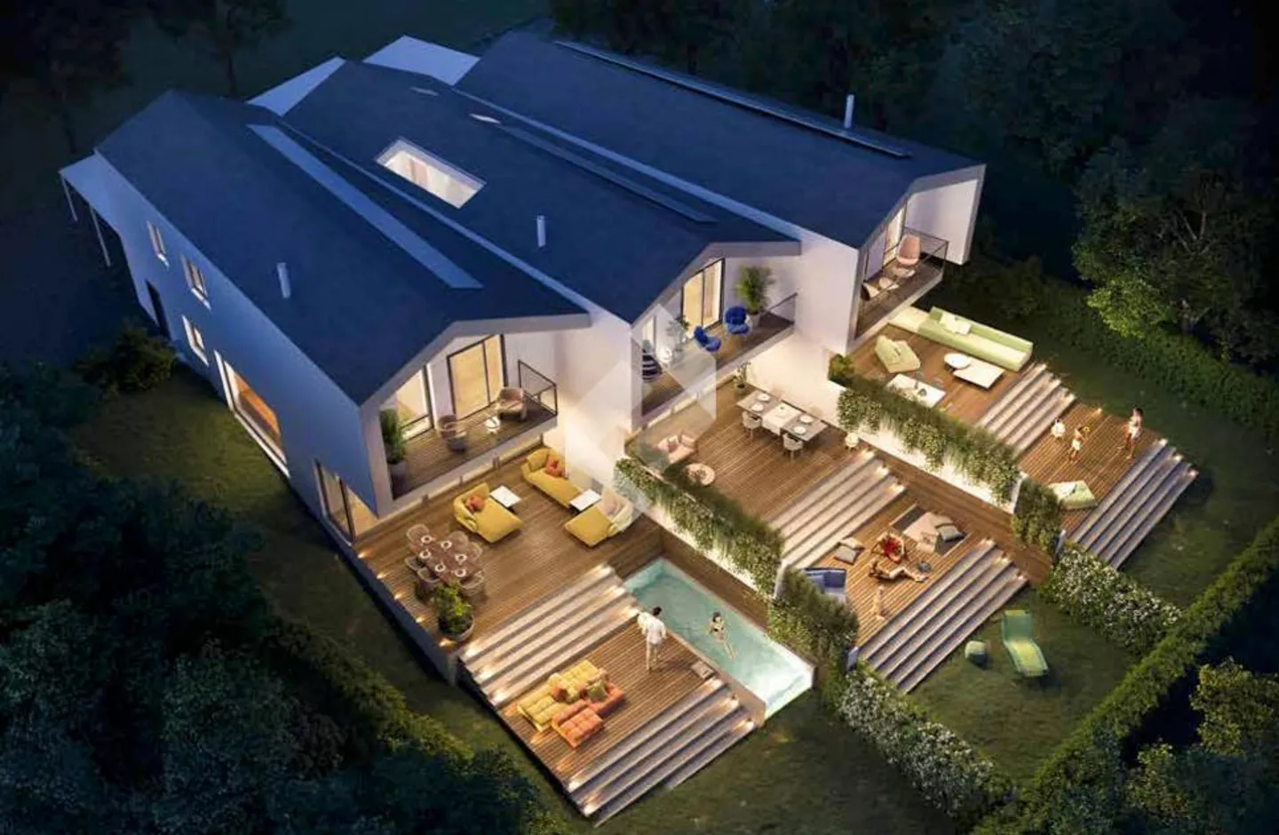 Les Alvéoles - 3 Villas de Luxe sur la Terrasse - Photo 1 sur 13