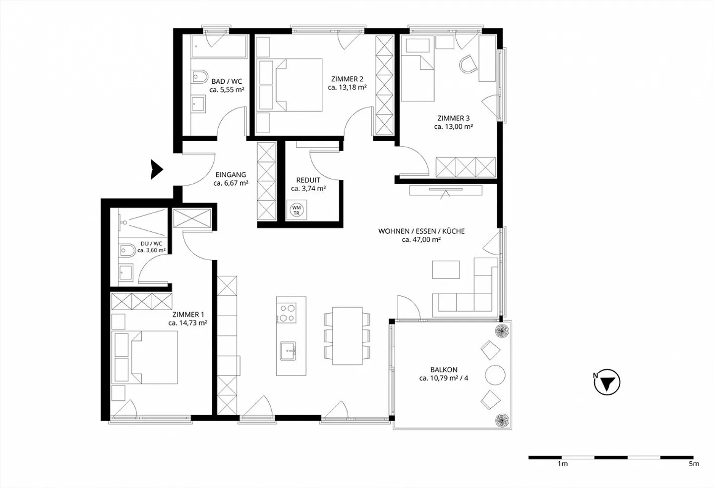 Modernes 4.5-Zimmer-Apartment - Foto 11 von 11