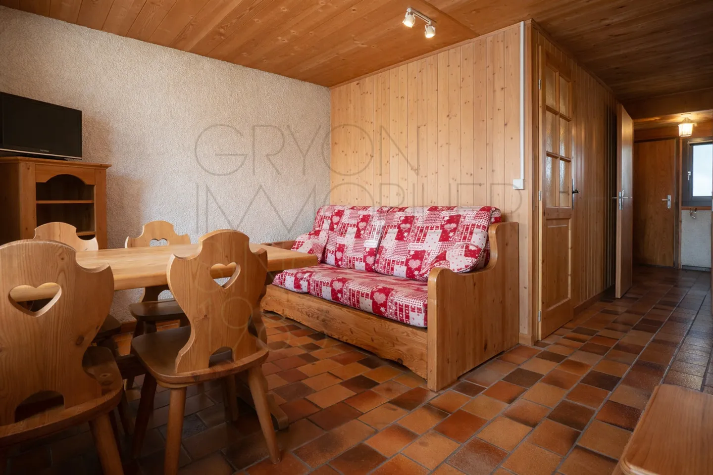 Ski-in Ski-out Studio in Alpe des Chaux mit Eckbalkon - Foto 2 von 10