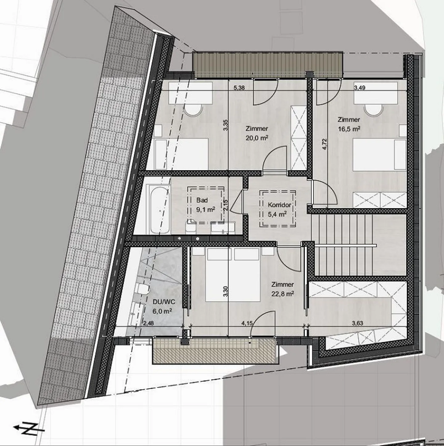 Modern single-family home including 3 parking spaces in TG - sunny, quiet, and in the middle of Maienfeld - Photo 7 of 19