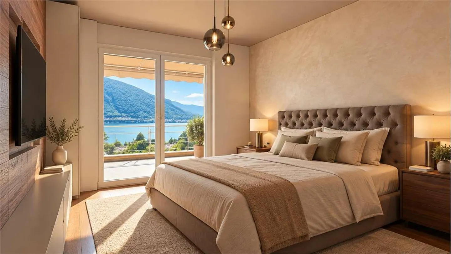MELIDE - ELEGANT 4.5 WITH LAKE VIEW, TERRACE, POOL AND WELLNESS - Photo 6 of 13