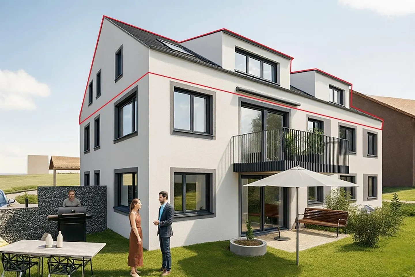 Modernes Penthouse mit Terrasse - Foto 6 von 7