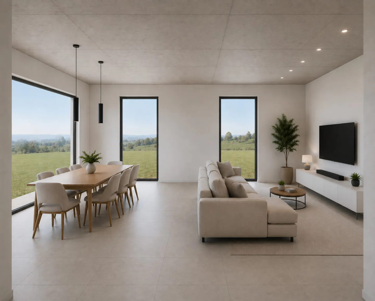 SEMI-DETACHED VILLAS IN VILLARLOD - lot 1 - CHF 945'000.- - Photo 1 of 15
