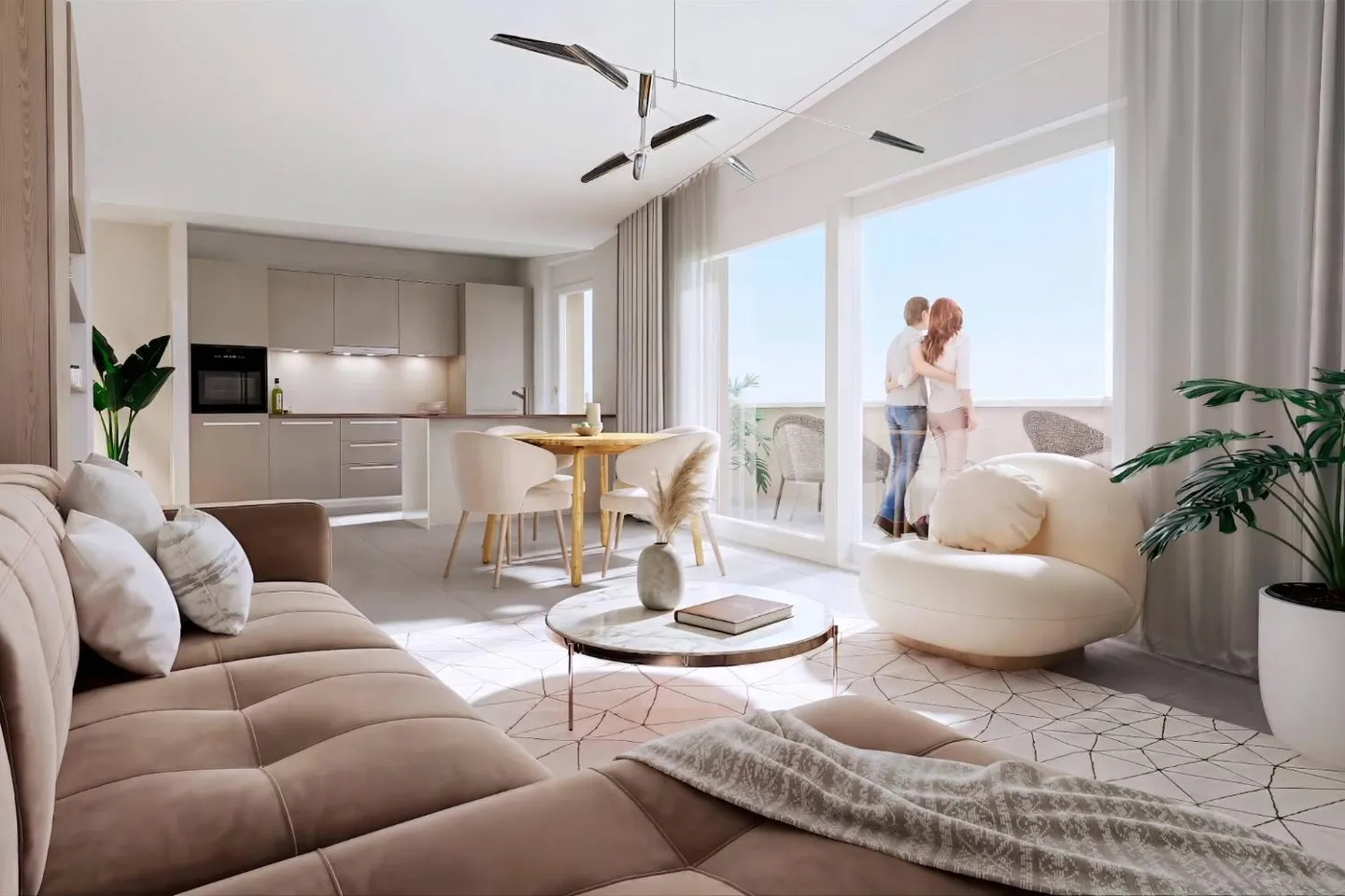 Appartement en Attique avec Grande Terrasse - Photo 2 sur 4