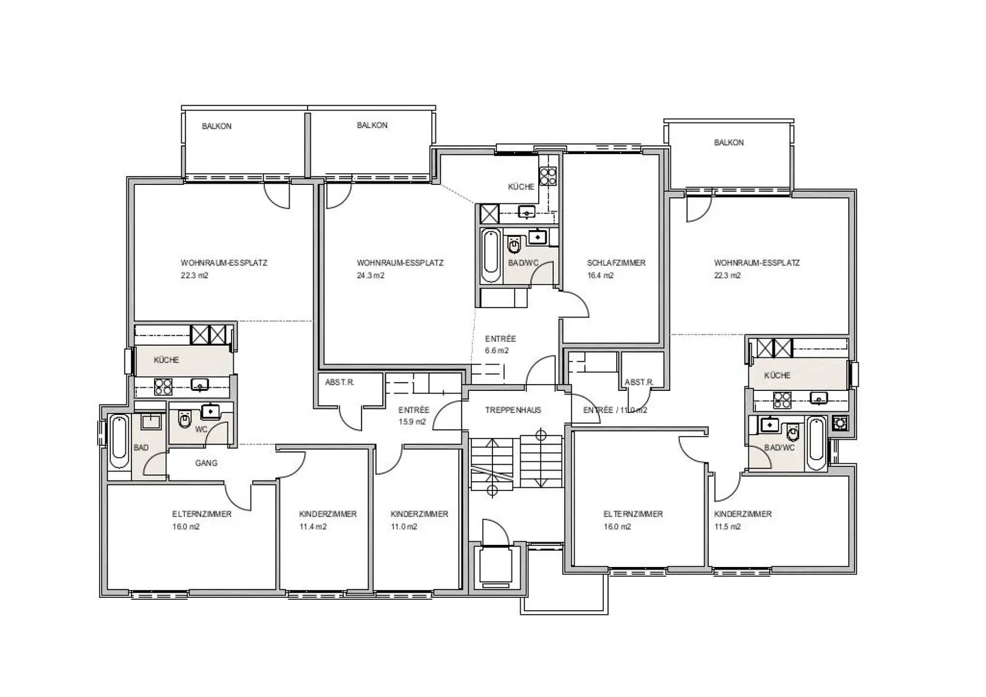 Appartement ensoleillé de 4,5 pièces (2ème étage) dans un emplacement calme réalise votre rêve de vie - Photo 13 sur 15